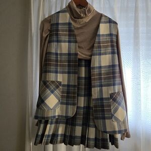 Vintage wool kilt and vest